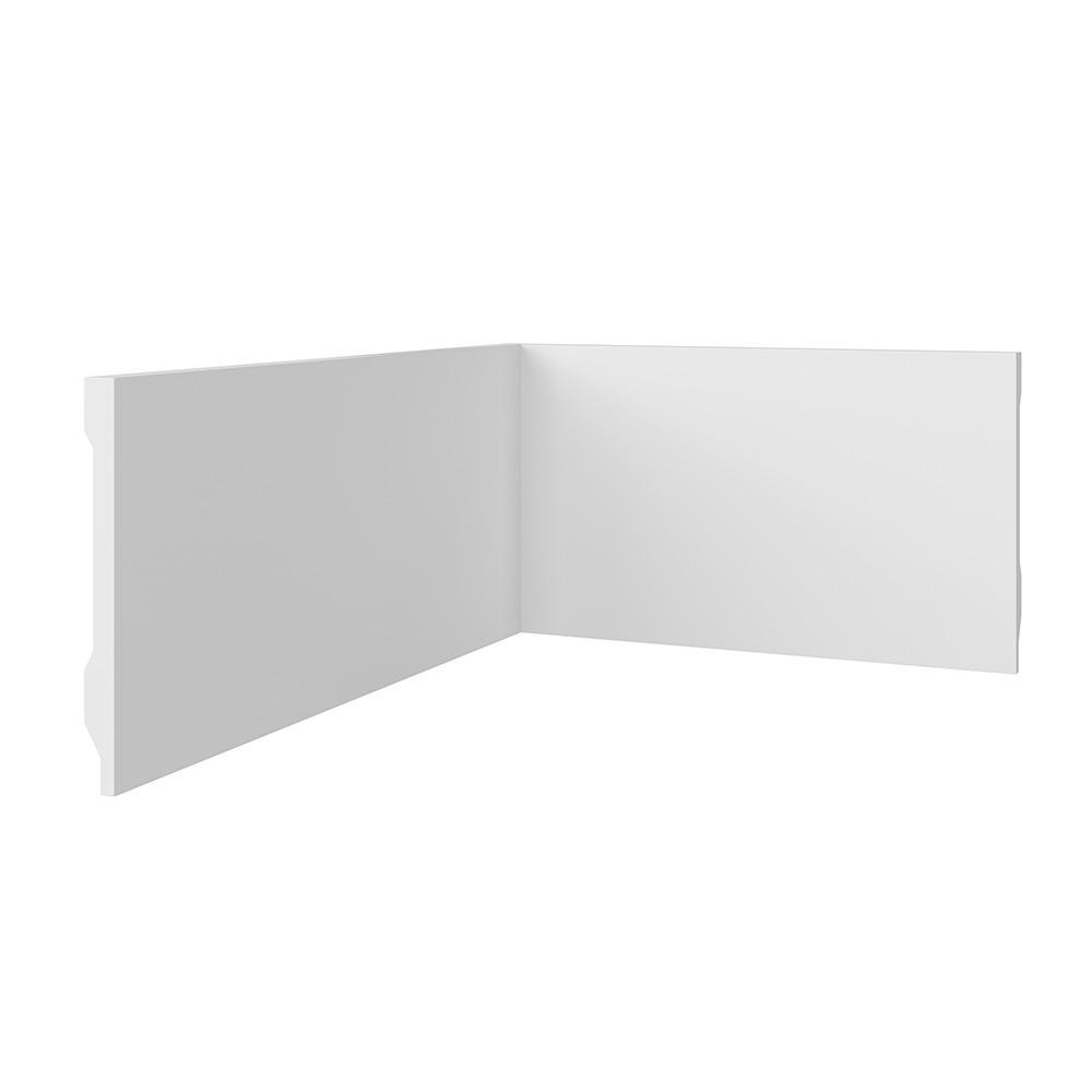 Rodapé Modaza Poliestireno Liso Branco 15 x 285 cm em Oferta na Shopee