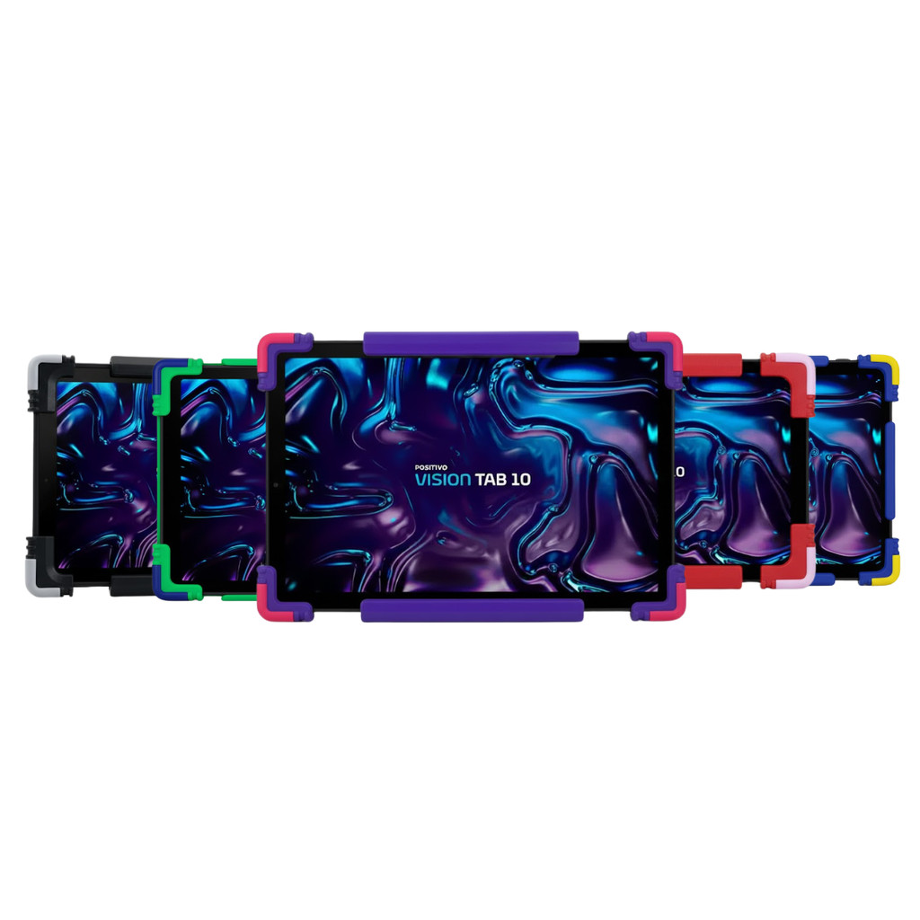 Capa Bumper Infantil Para Tablet Vision Tab 10 Emborrachada