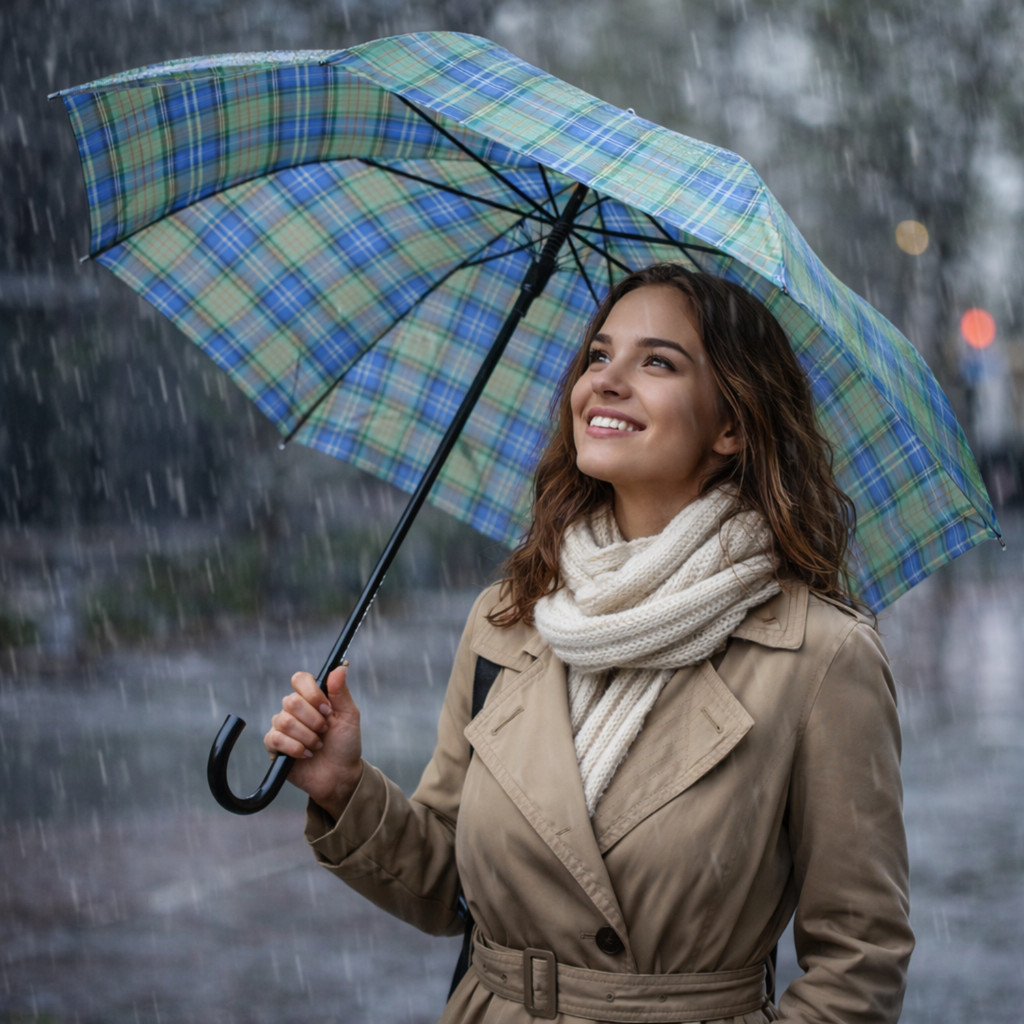 Guarda Chuva Modelo Forte Confiável Para Uso Diário Trabalho