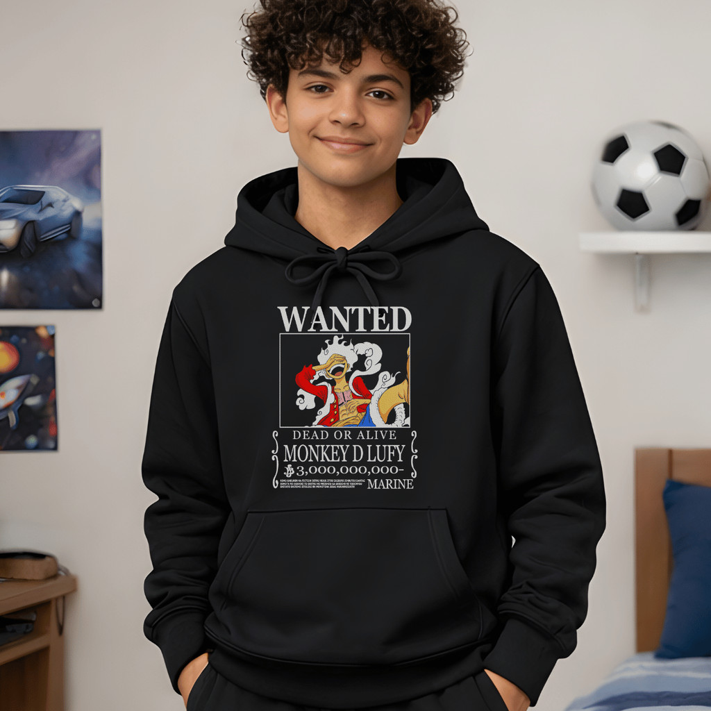 Blusa Moletom Casaco Flanelado Infantil e Adulto One Piece Monkey Luffy Anime Blusão Quentinho