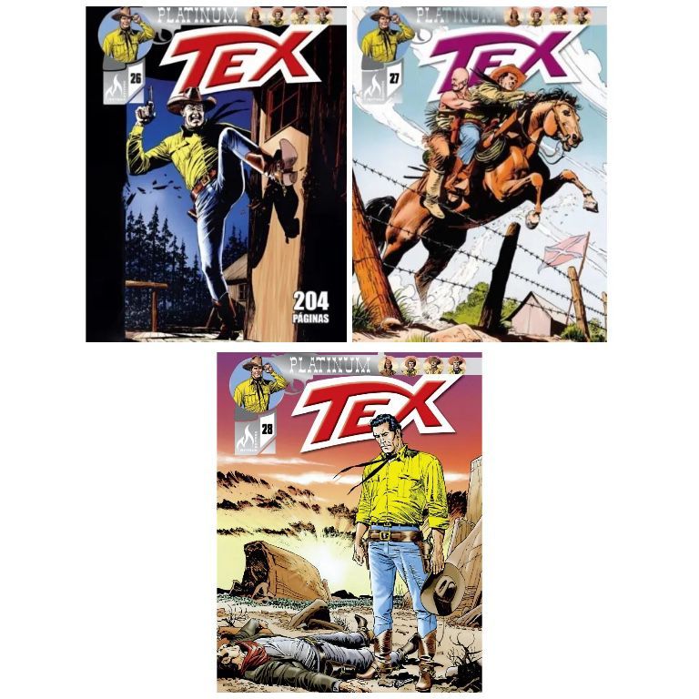 Kit 3 Gibis Tex Platinum Diferentes - Editora Mythos (novo)