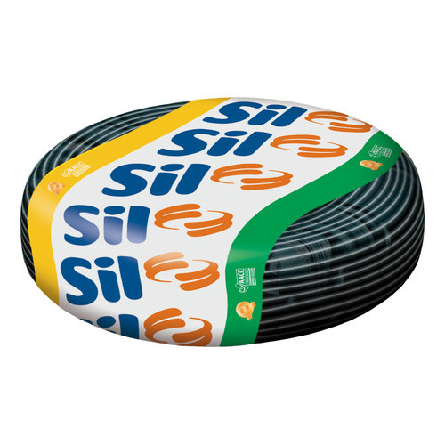 Cabo Flexivel Unipolar Sil 1x6,00mm² Preto 100m