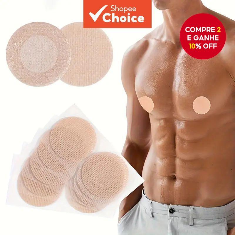 100 unidades de adesivos masculinos para mamilos / capa anti-atrito | Adesivos descartáveis para proteção de mamilos e em Oferta na Shopee