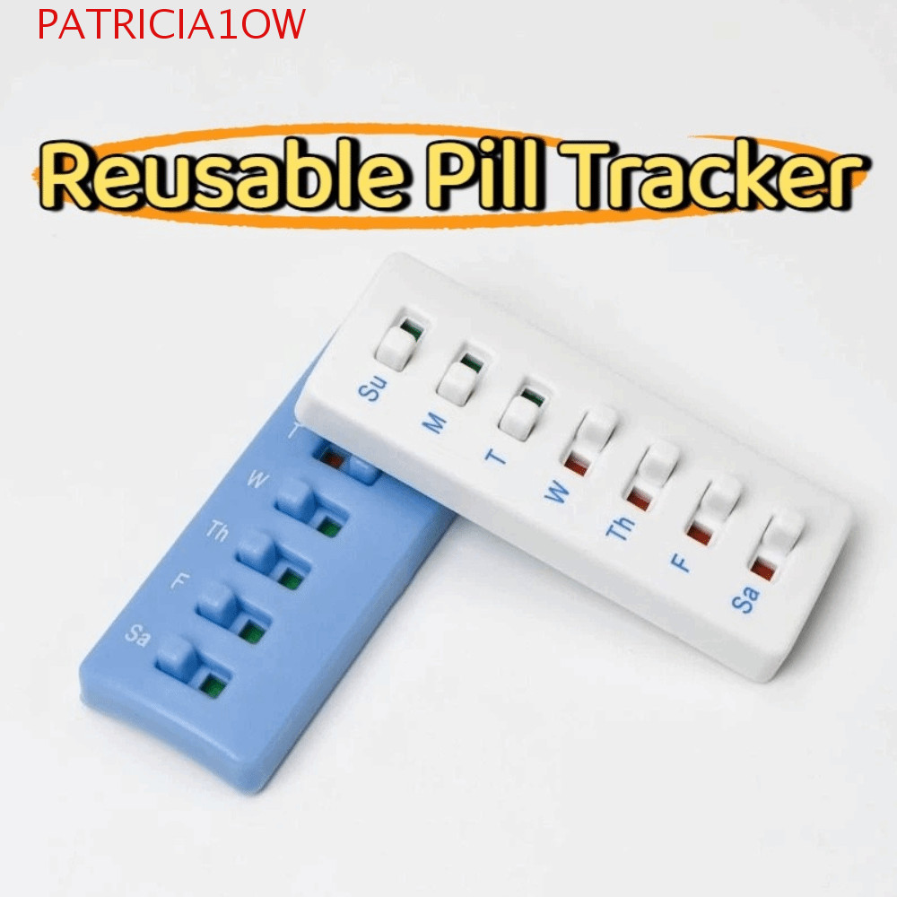 PATRICIA1OW Lembrete De Pílula , Indicadores Codificados Por Cores Com Parte Traseira Curvada , Rastreador De Comprimido em Oferta na Shopee
