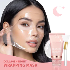 Enviar Pincel Máscara De Embrulho De Colágeno Noturno Coreano 75G-Rejuvenescer , Hidratar E Clarear ! Melhora