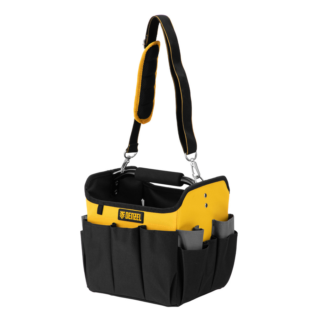 Bolsa Reforçada Porta Ferramentas 22 Bolsos com Alça de Ombro Tipo Cesto Denzel em Oferta na Shopee