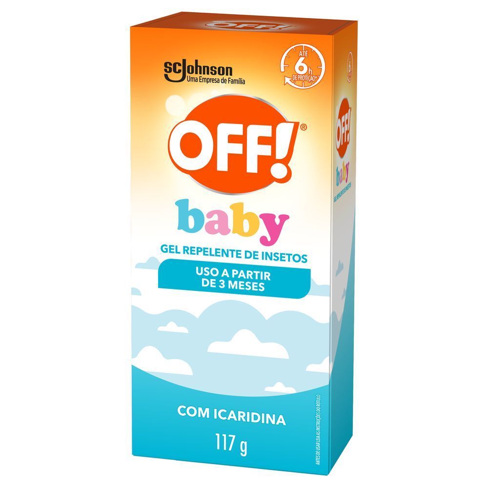 Repelente Gel Off Baby 117g em Oferta na Shopee
