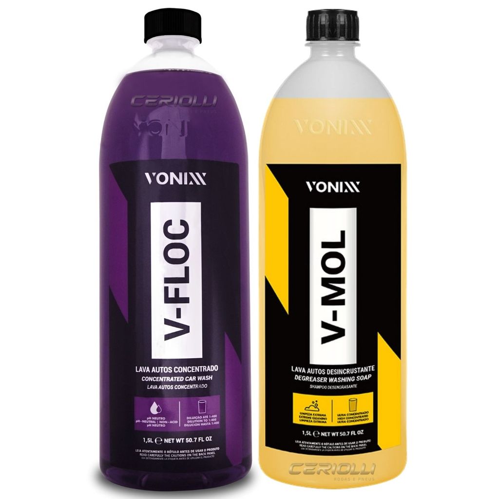 Kit Shampoo Concentrado Limpeza Pesada V-floc V-mol Vonixx