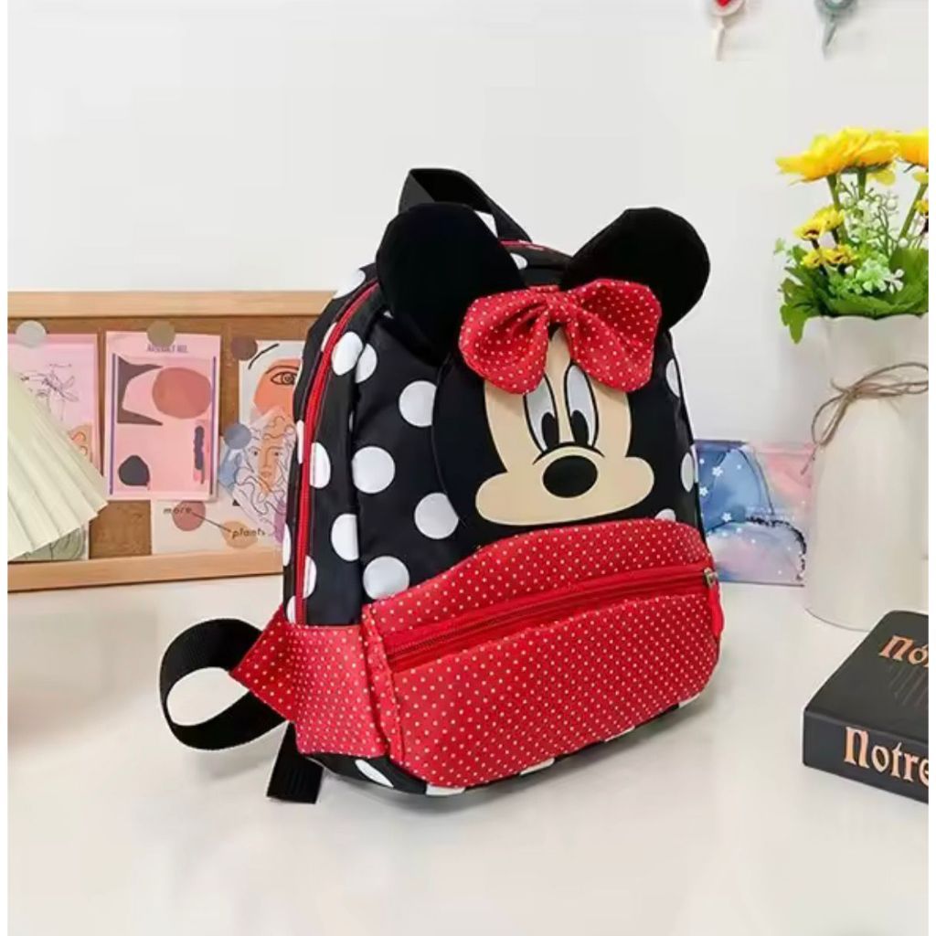 Mochila Minnie Infantil Disney – Denim, Leve, Adorável e Perfeita para Jardim de Infância | Unissex