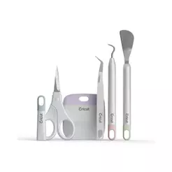 Kit Básico de Ferramentas Cricut, 5 Peças de Precisão para Artesanato e DIY, Cores Básicas