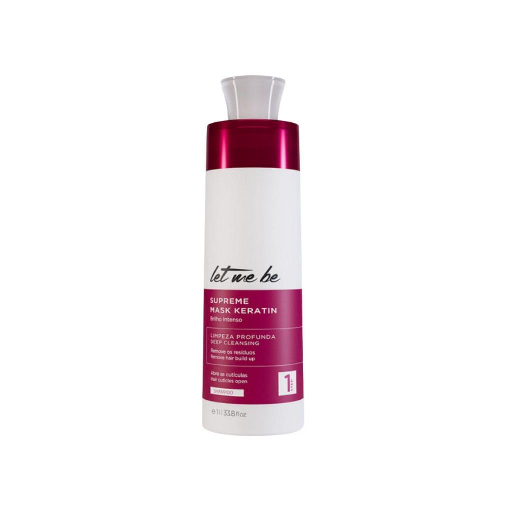 Shampoo Antirresíduo Let Me Be Supreme Mask Keratin Alinhamento 1 Litro