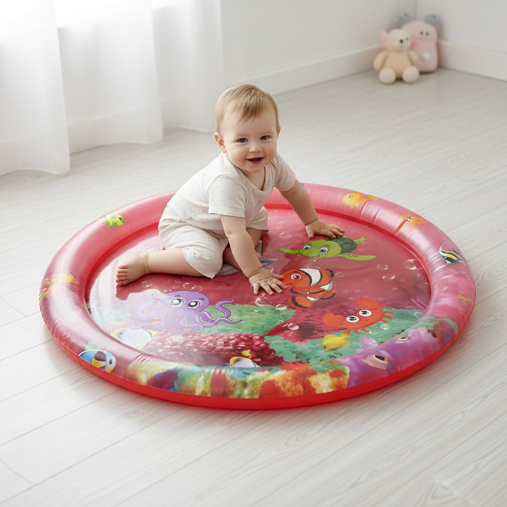 Tapete do jogo da água do bebê - água inflável para bebê infantil,Tapete atividades para bebês janoclick