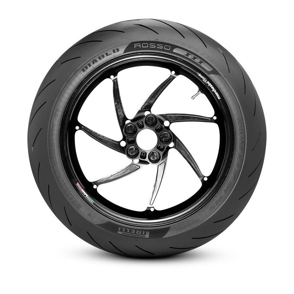 Pneu Moto Pirelli Aro 17 Diablo Rosso III 240/45R17 (82W) TL - Traseiro