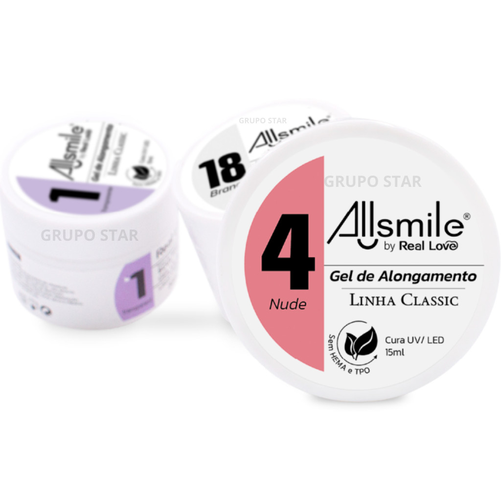 Gel Construtor de Unha 15ml Sem HEMA e TPO Allsmile - Real Love em Oferta na Shopee