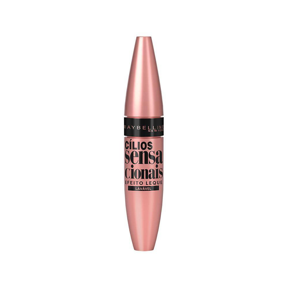 Máscara para Cílios Maybelline Cílios Sensacionais Lavável Preto com 9ml em Oferta na Shopee