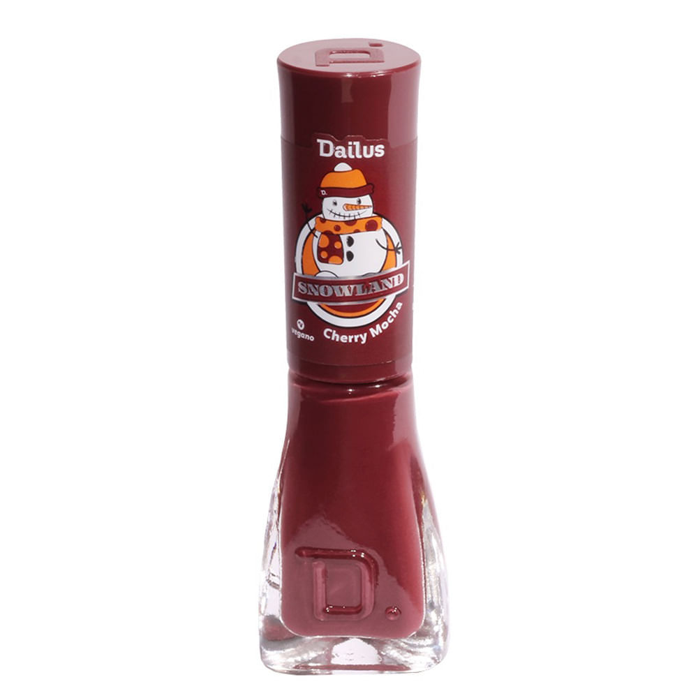 Esmalte Dailus Snowland Cor Cherry Mocha 8ml em Oferta na Shopee