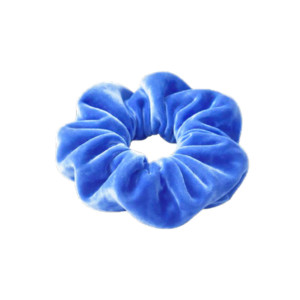 SCRUNCHIE VELUDO AZUL - CREAMY