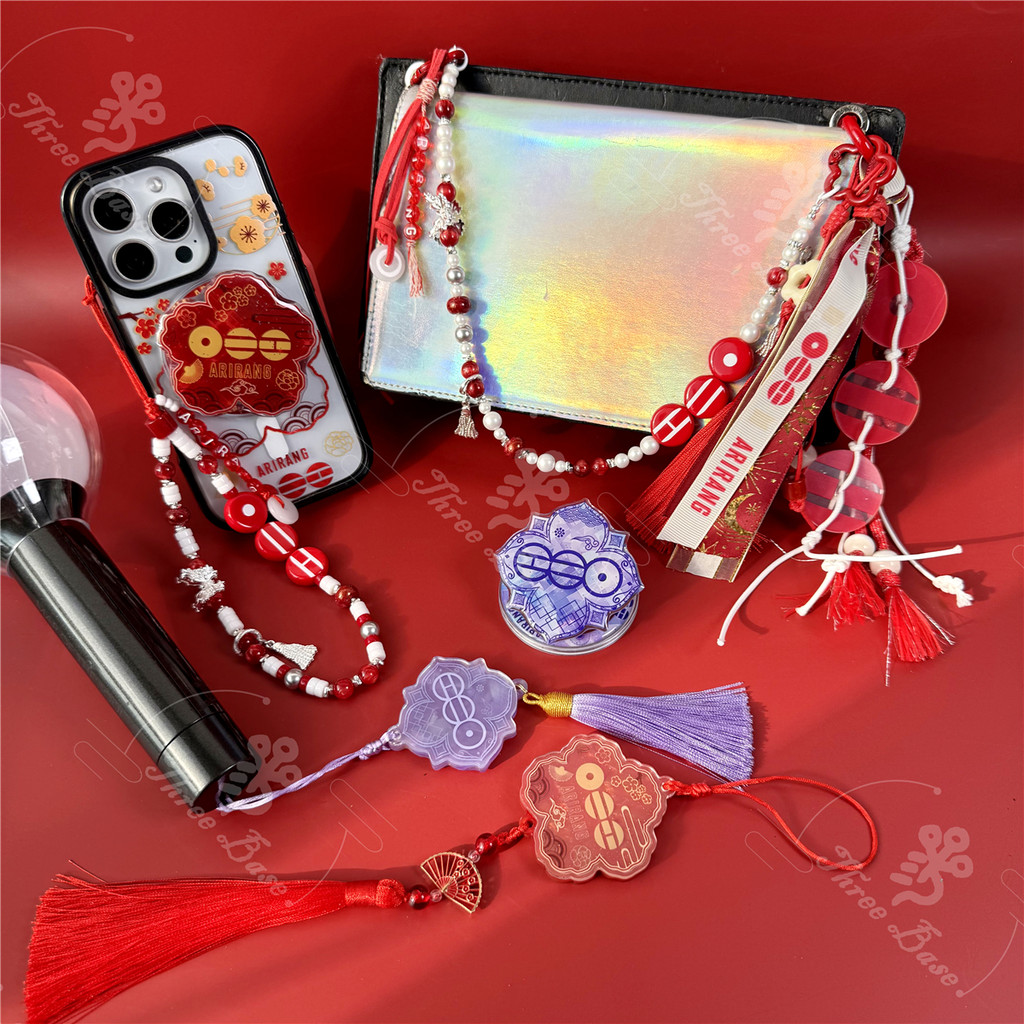 Chaveiro Feito À Mão KPOP ARIRANG Pingente De Telefone JIN Suga Light Stick Chain JIMIN Army Bomb Decorativo JHOPE RM Bo