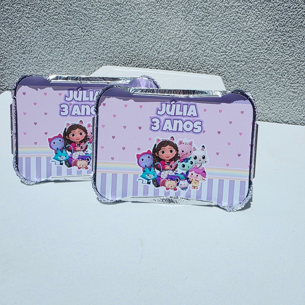 Marmitinha Personalizada A CASA MÁGICA DA GABBY - Personalizados - Festa infantil - Aniversário - Lembrancinha