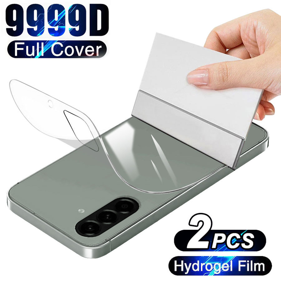 2 Pcs Película Traseira Gel Flexível Para Samsung Galaxy A57 A37 A17 A56 A36 A26 A16 A06 A55 A35 A25 A15 A05 A54 A34 A24
