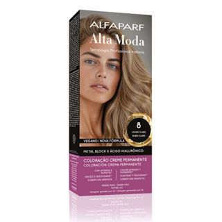 Tintura Alta Moda Louro Claro 8.0 em Oferta na Shopee