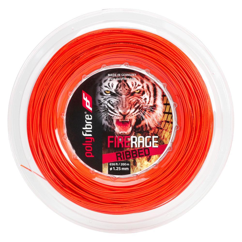 Corda Polyfibre FireRage Ribbed 17L 1.25mm Laranja - Rolo com 200 Metros