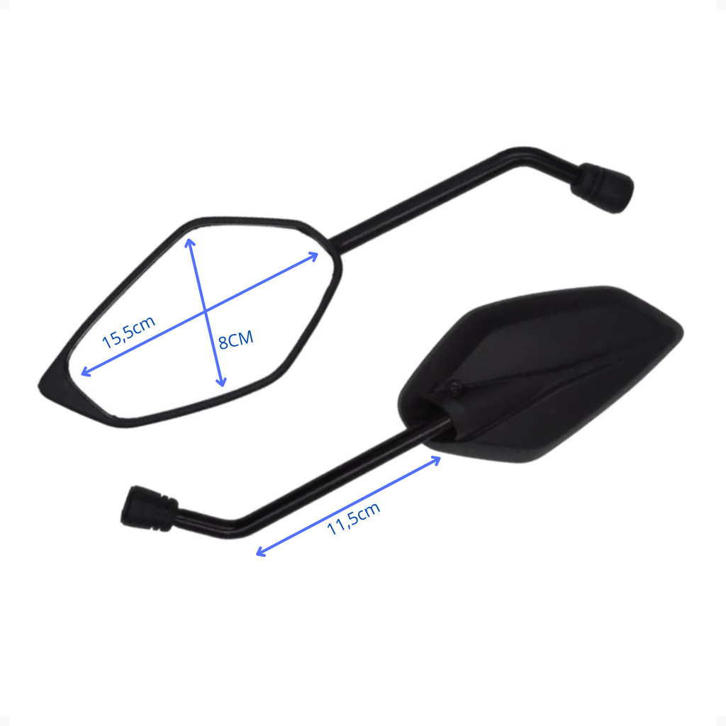 Retrovisor Fz15 Xtz Ybr Factor Fazer Lander Nmax 150 160 250
