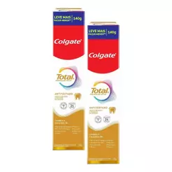 Kit 2 Cremes Dentais Colgate Total Anti Tártaro 140g