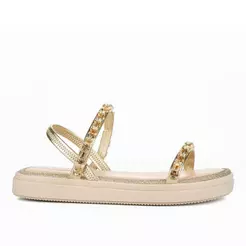 Sandália Mississipi Flatform Metalizada MB601