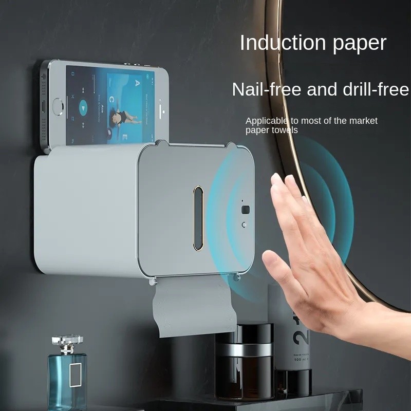 Caixa de tecido inteligente tipo indução automática saída de papel caixa de papel higiênico caixa de papel higiênico sem