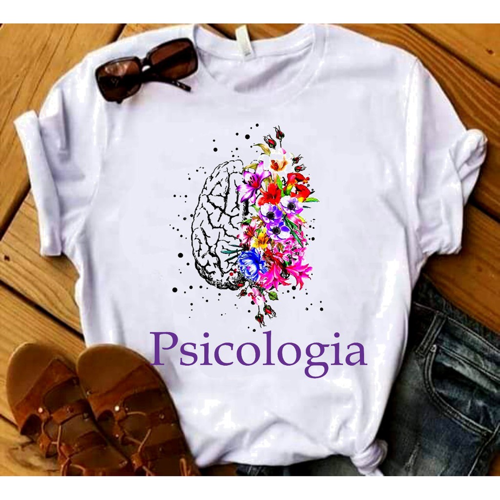 Camisa Psicologia Blusa 02 T-Shirt Camiseta  Blusa Feminina ou Masculina Unissex