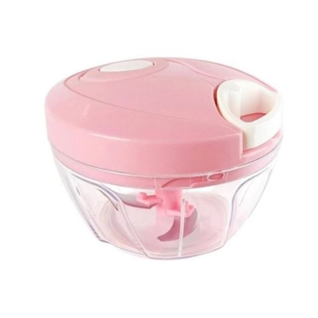 Imagem Mini Processador de Alimentos Manual  500 ml 3 Laminas Triturador Legumes