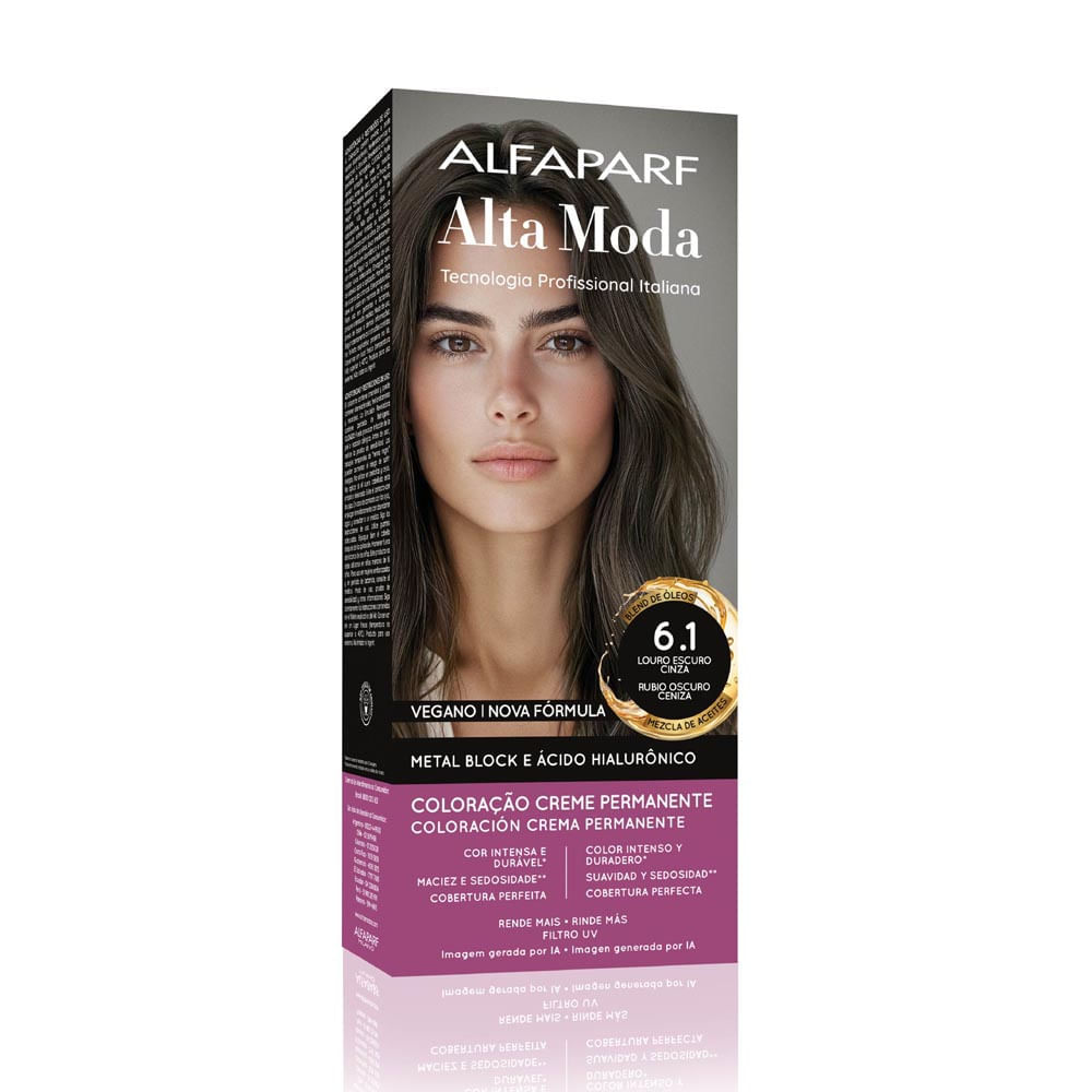 Tintura Creme Altamoda Alfaparf Mate 6.1 Kit em Oferta na Shopee
