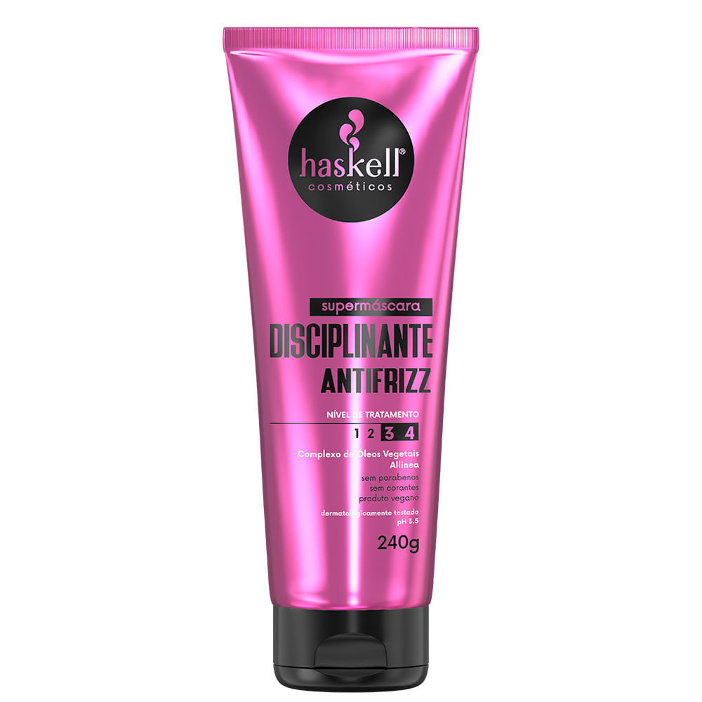 Supermáscara Haskell Disciplinante Antifrizz Complexo de Óleos Vegetais Allinea 240g em Oferta na Shopee