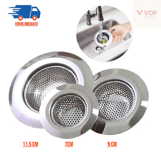 Ralo Inox Redondo Com Borda Pia Cozinha 7cm 9cm 11,5cm em Oferta na Shopee