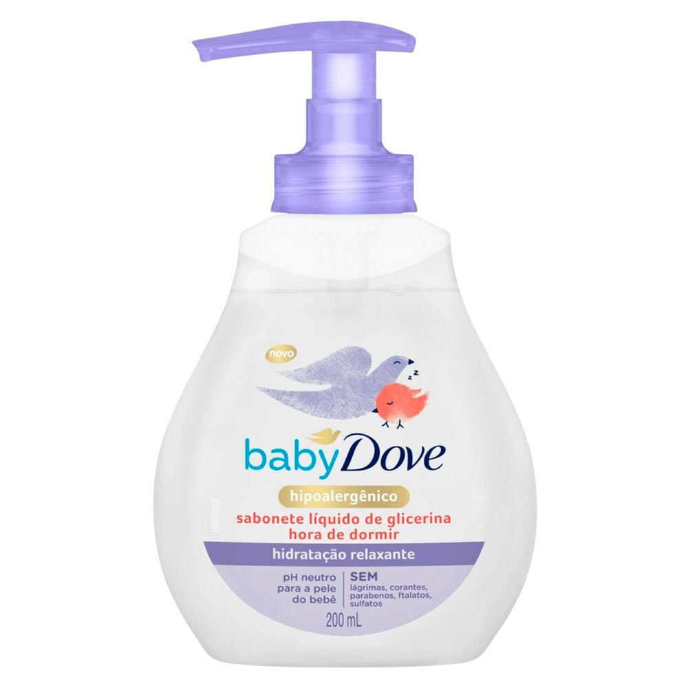 Sabonete Líquido Dove Baby Hora de Dormir 200ml em Oferta na Shopee