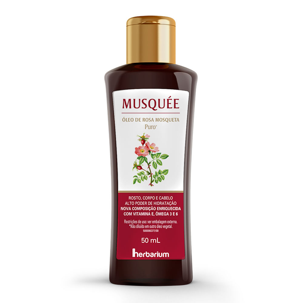Óleo de Rosa Mosqueta Musquée Herbarium 50ml em Oferta na Shopee