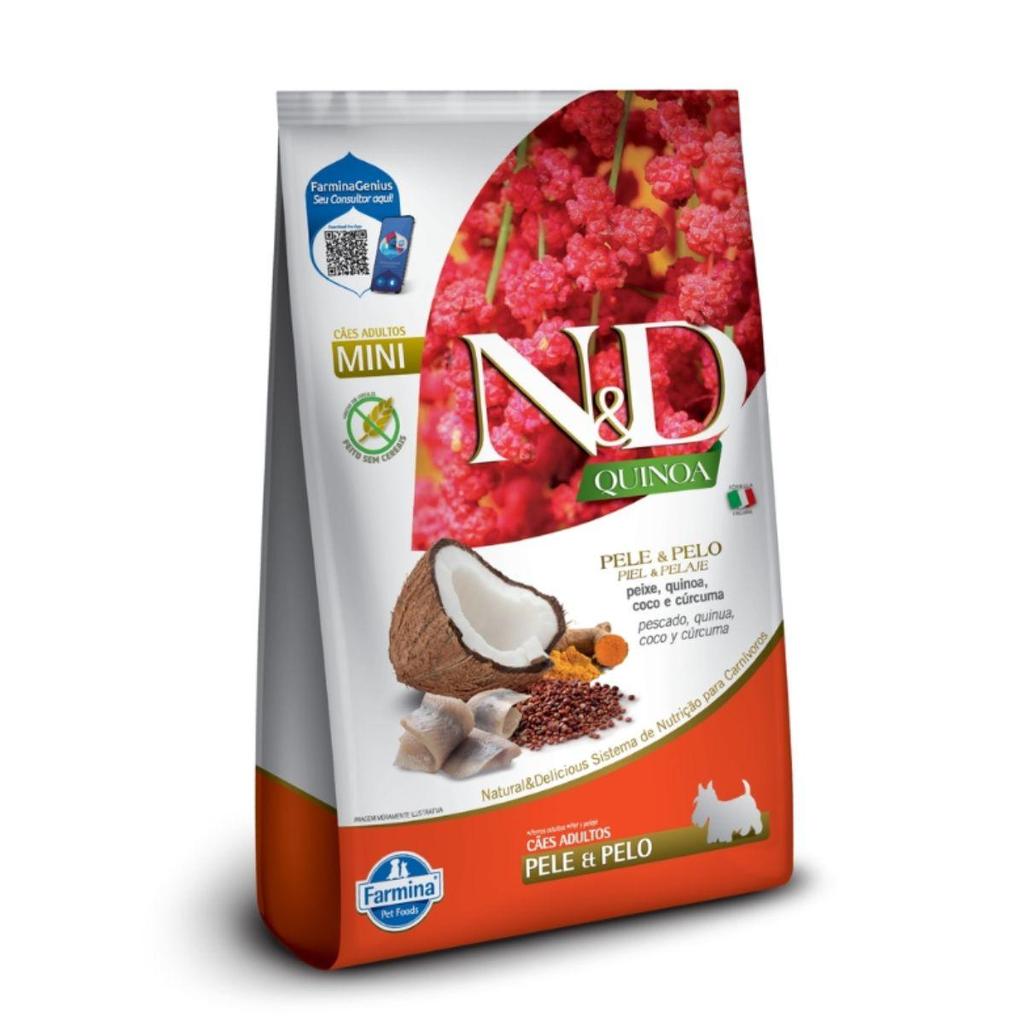 Ração Farmina N&d Quinoa Skin & Coat Cão Adulto Peixe 2.5Kg