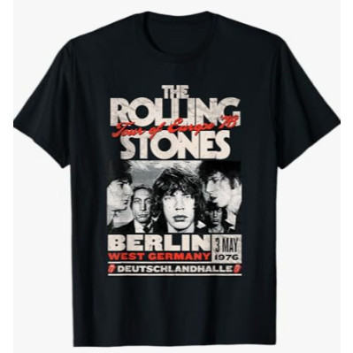 Camiseta Unissex The Rolling Stones Lançamento Camiseta Algodão Camisetão Solta PlusSize Camiseta-Polar.clothing.store