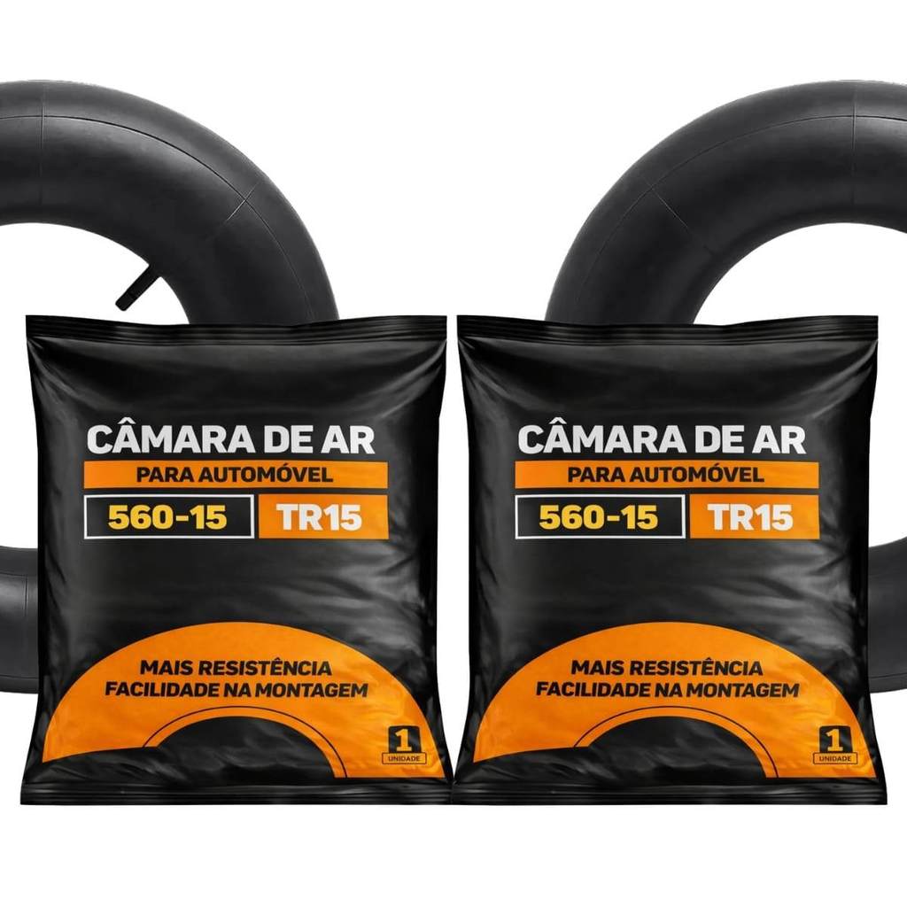 2 CAMARA DE AR COMPATÍVEL VW FUSCA ARO 15/560 RESISTENTE em Oferta na Shopee