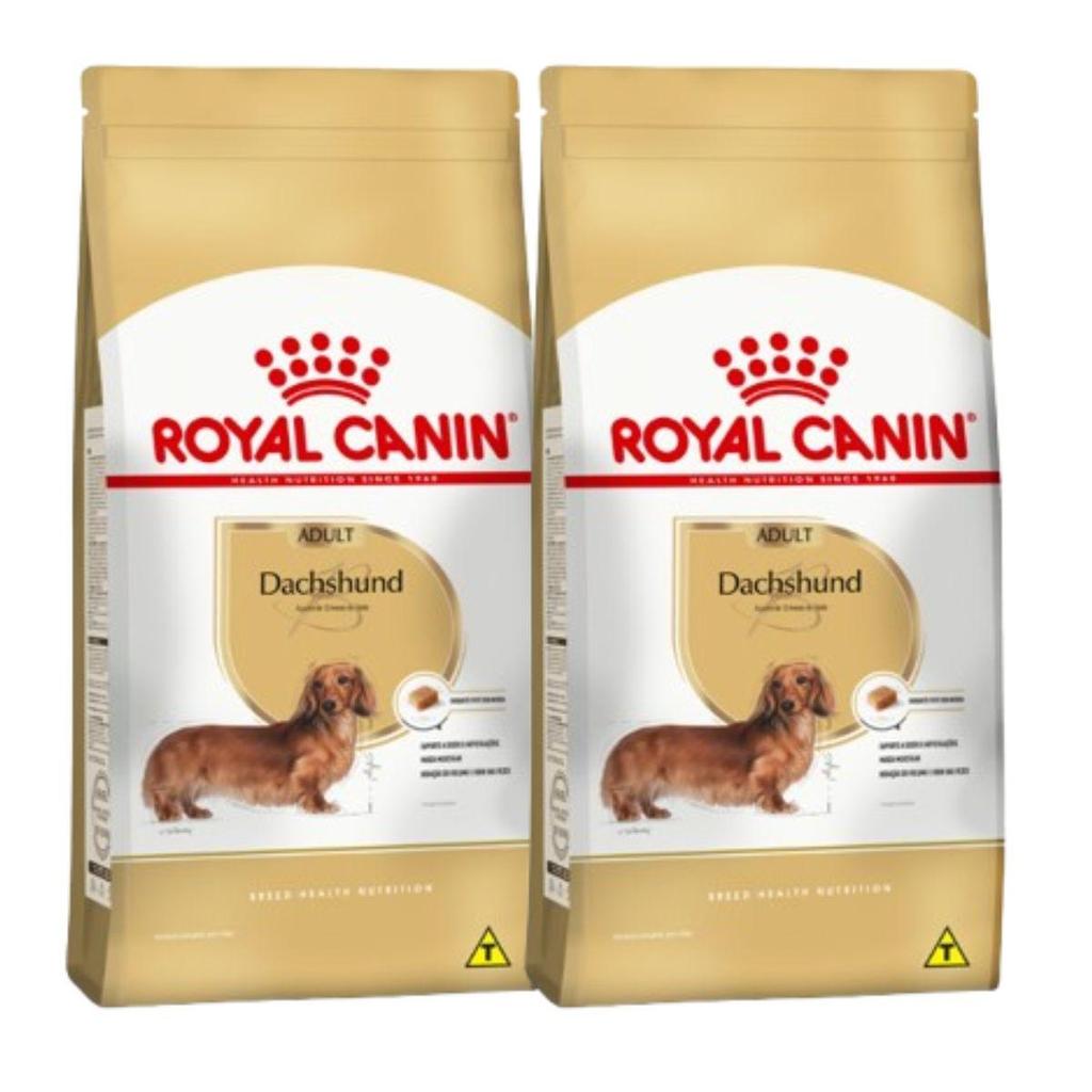 Kit 2 Ração Royal Canin Dachshund Para Cães Adultos 2,5Kg