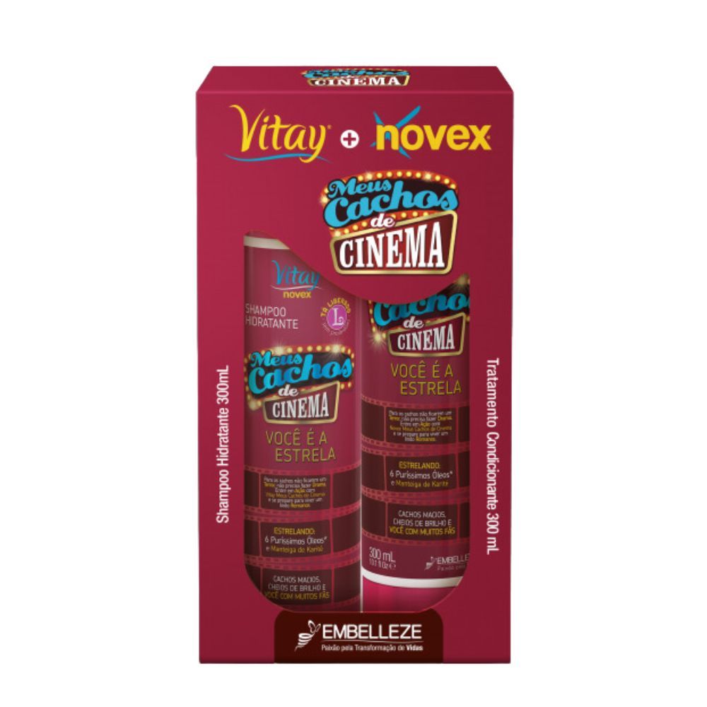 Shampoo e Condicionador Novex Meus Cachos de Cinema 300ml Cada em Oferta na Shopee