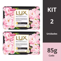Sabonete Lux Barra Botanicals 85G Rosas Francesas Kit 2 Unidades