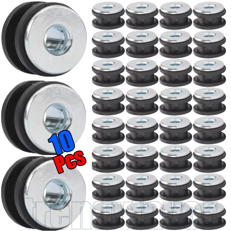 10-2 Conjuntos De Kit De Ilhós De Borracha Para Motocicleta M6/M10-Amortecimento De Vibração De Amortecedor-Arruela De A