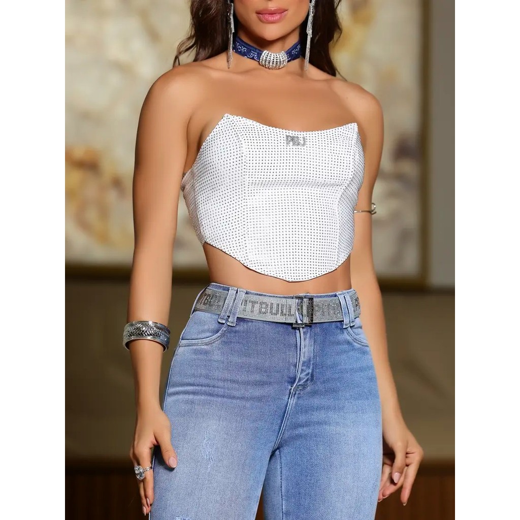 Calça Hot Pants Jeans Claro com Cinto PitBull Jeans 88192