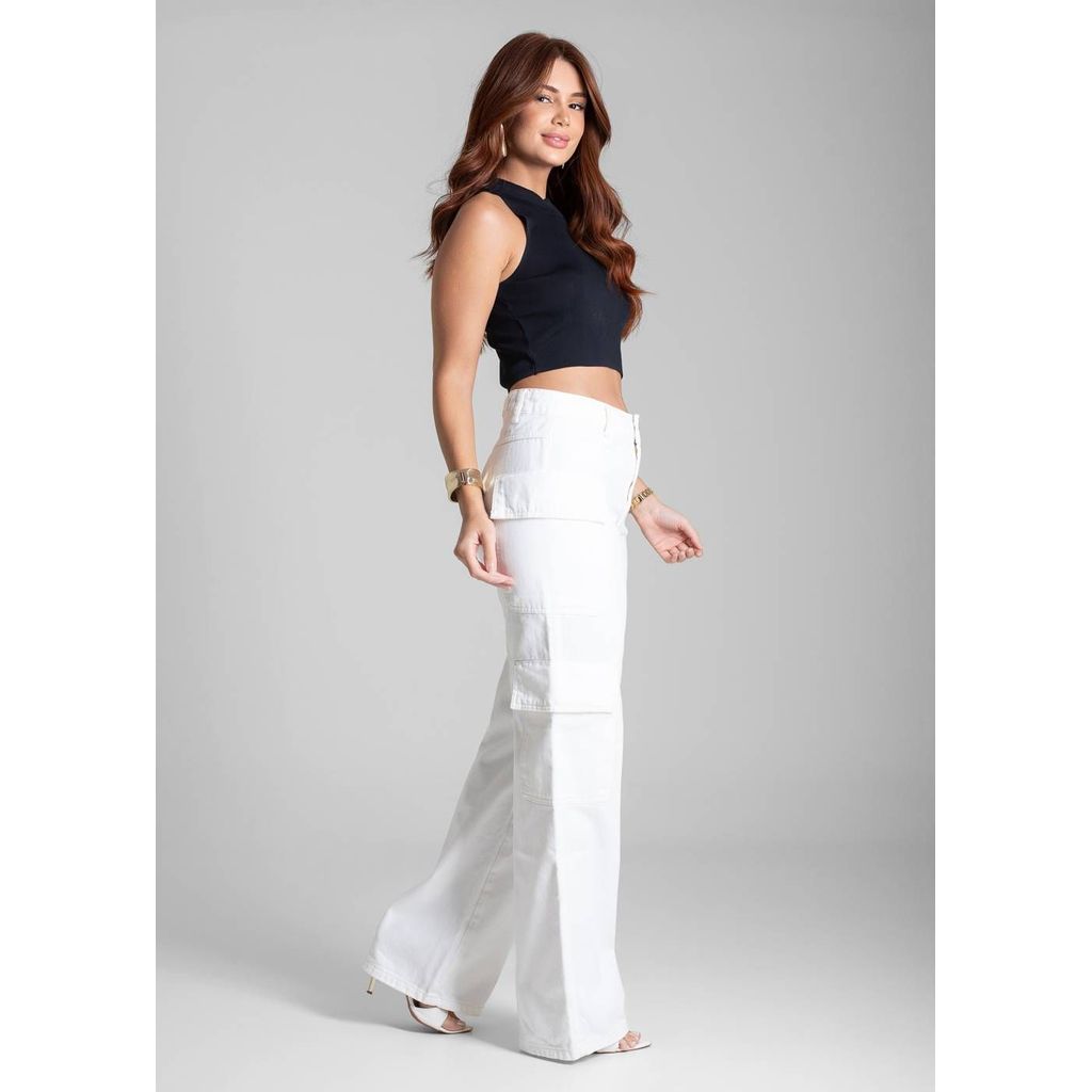 Calça Sarja Sawary Wide Leg - 282391 · foto 2