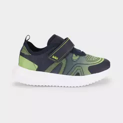 Tênis Infantil Bibi Flash Azul com Verde