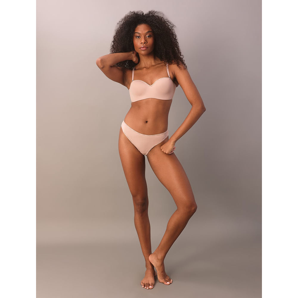Sutiã Tomara Que Caia Soft Micro Logo Calvin Klein Underwear - Skin Médio