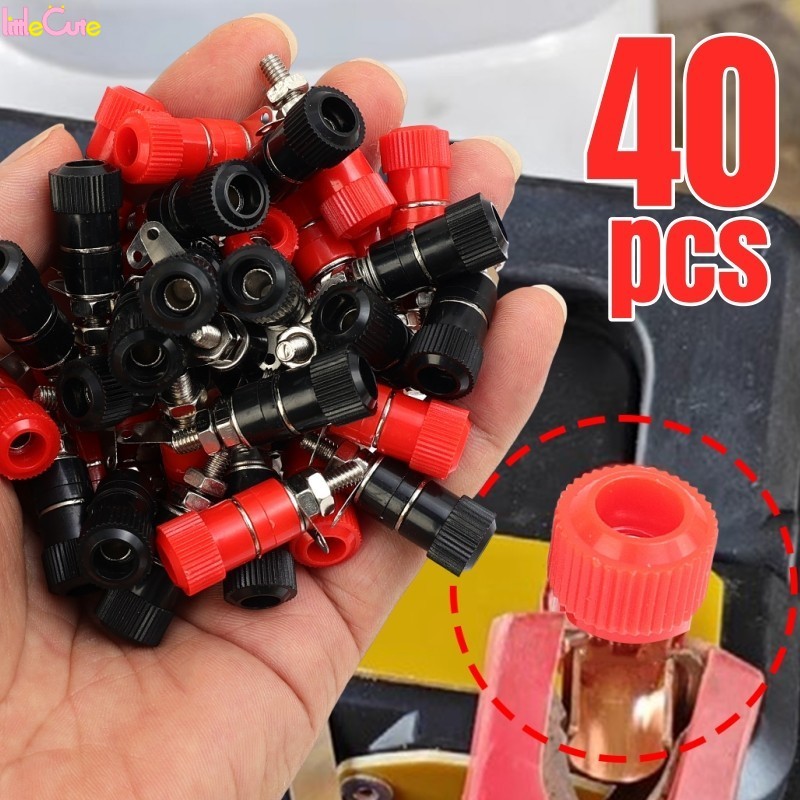 Poste De Ligação De Soldador De 40-10 Unidades-Adaptador De Amplificador-Montagem De Conector De Plugue Banana-Mini Bloc