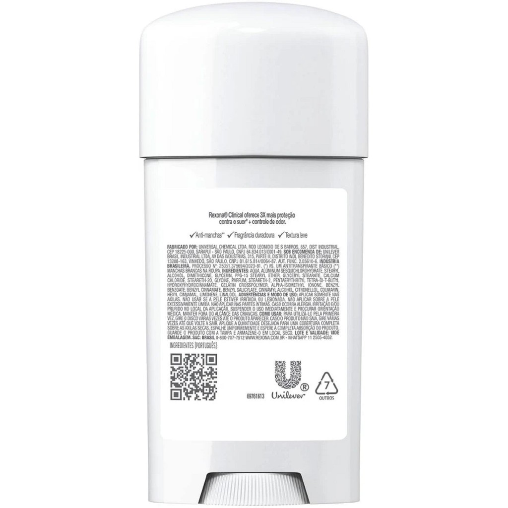 Desodorante Creme Rexona Clinical Extra Dry 58g — imagem 2 de 2